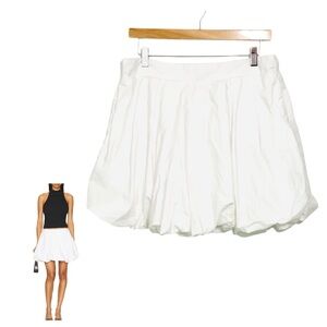 White Balloon Mini Skirt Size Medium A New Day